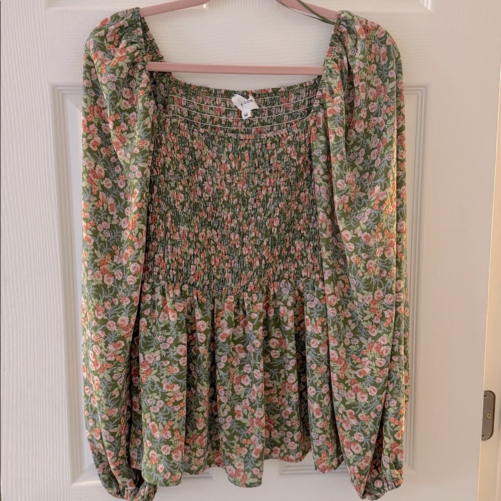 Heyson Smocked Green Floral